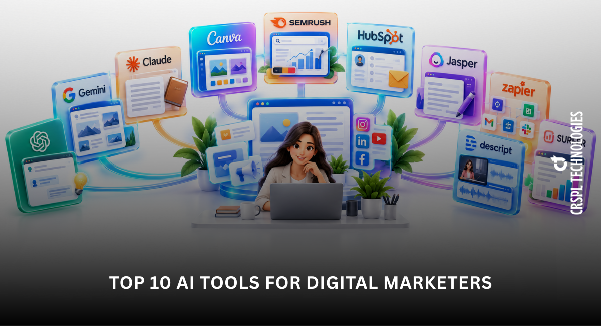 top 10 AI tools for digital marketers